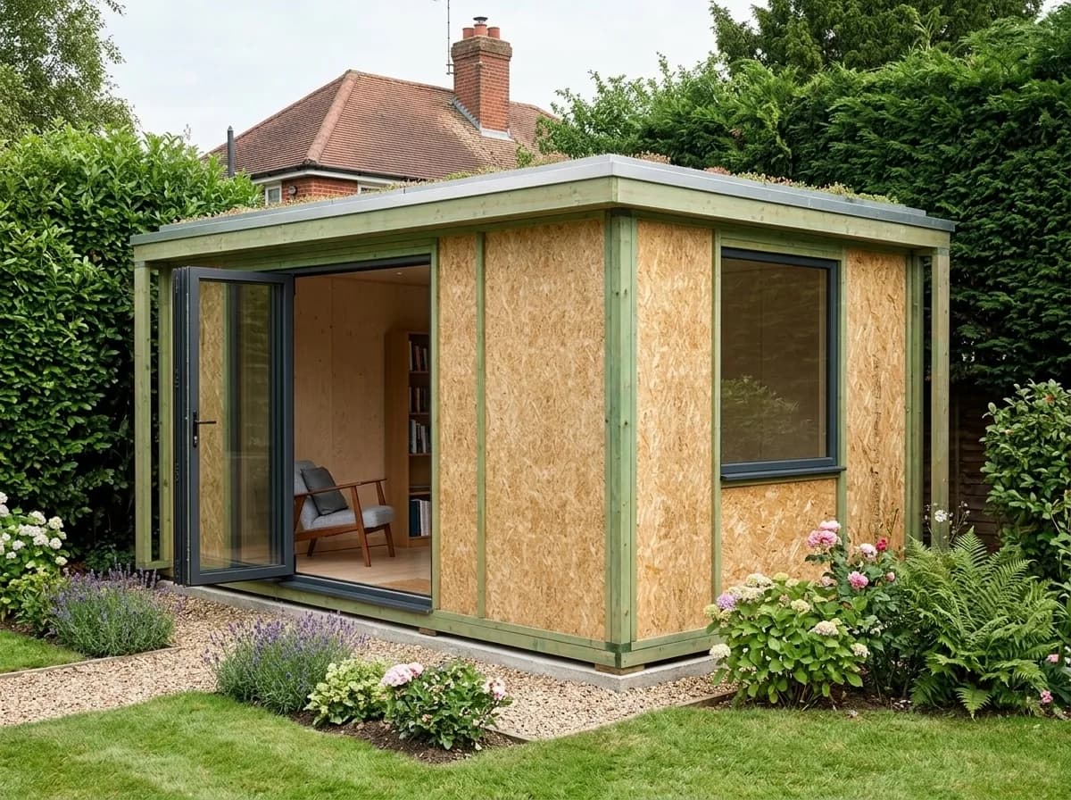 Garden Room 22 - Modern Garden Studio Ecke 4.30m × 2.70m — 4.30m × 2.70m SIP garden room