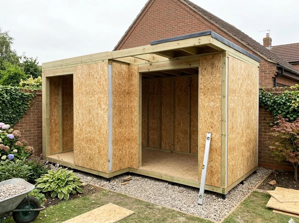 Garden Room 5 - Garden Studio 4.9m × 2.4m — Contemporary Garden Room — 4.88m × 2.44m SIP garden room
