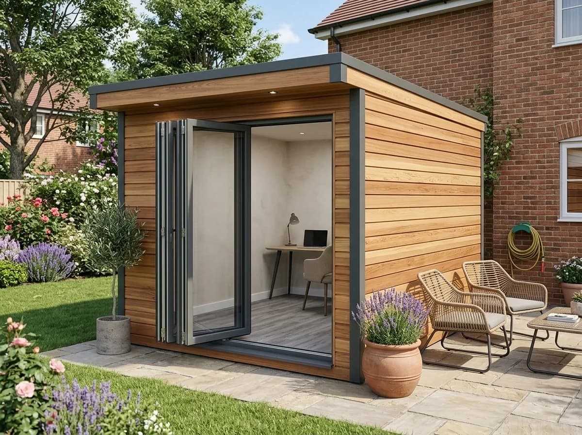 Garden Room 19 - Modern Garden Studio Quba 3.40m × 2.30m — 3.40m × 2.30m SIP garden room