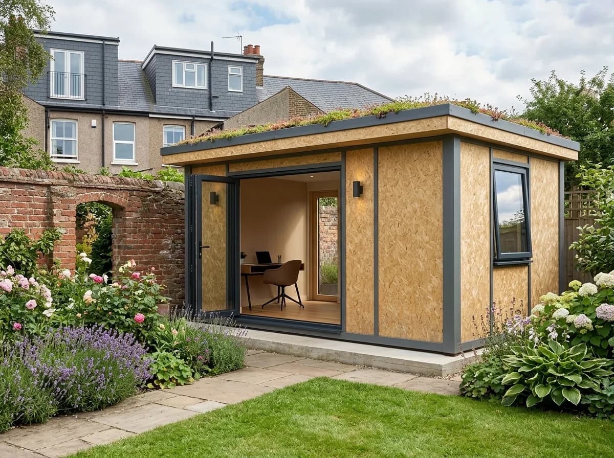 Garden Room 18 - Modern Corner Garden Studio 4.30m × 2.70m — 4.30m × 2.70m SIP garden room